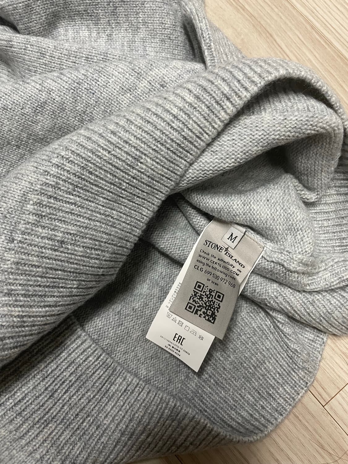 [새상품] 스톤아일랜드 램스울 리브 라운드 니트 상품이미지4