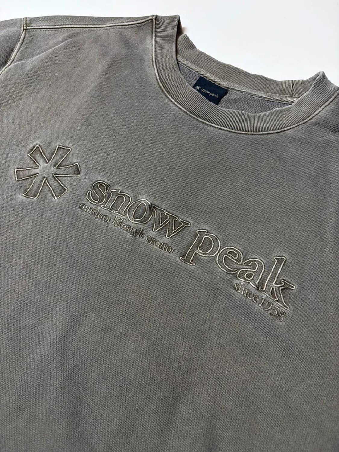 스노우PEAK 21FW 피그먼트 다잉 오버 맨투맨 PN9193 상품이미지3