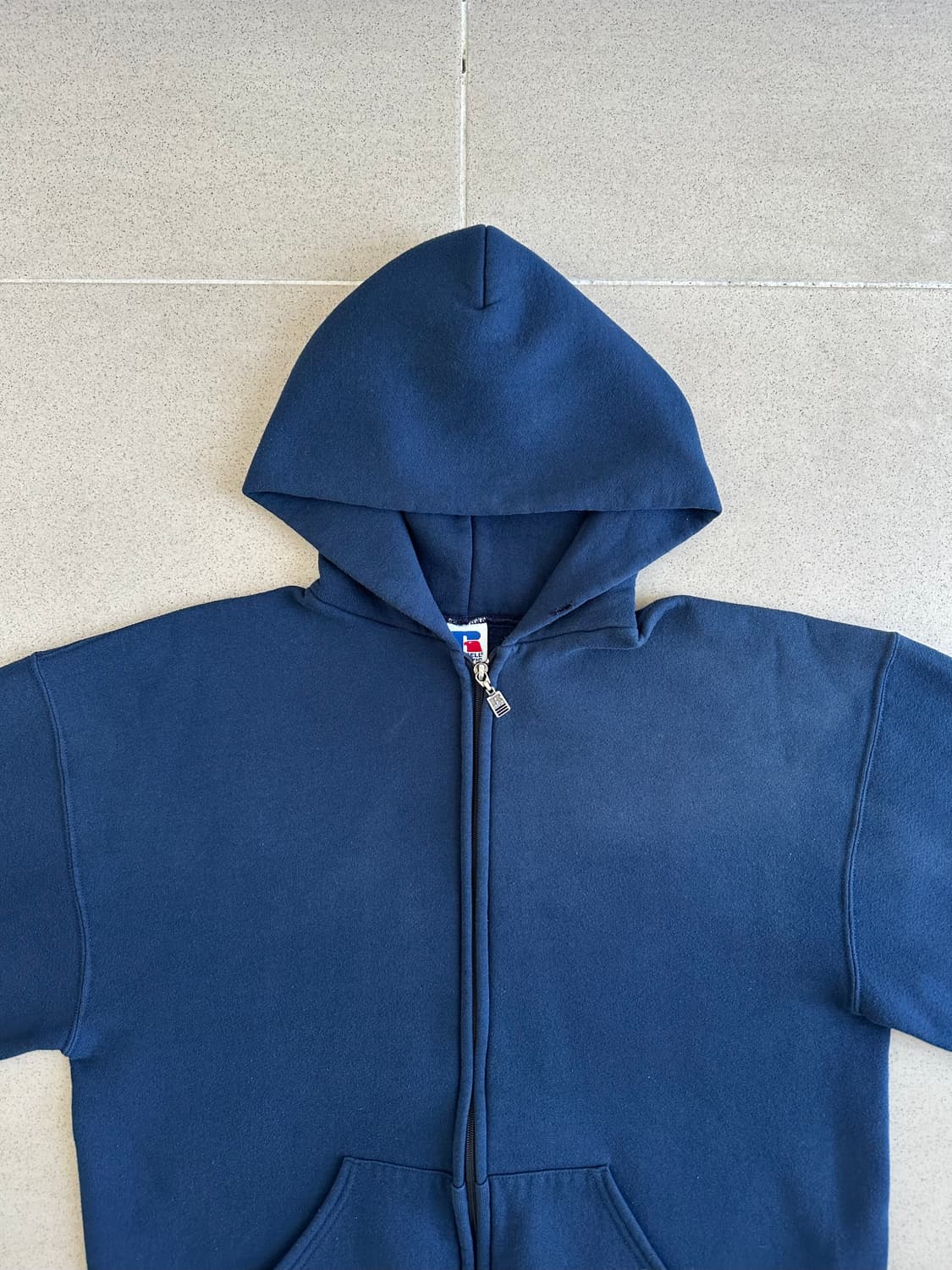 90s 빈티지 러셀 후드집업 네이비 L USA 상품이미지3