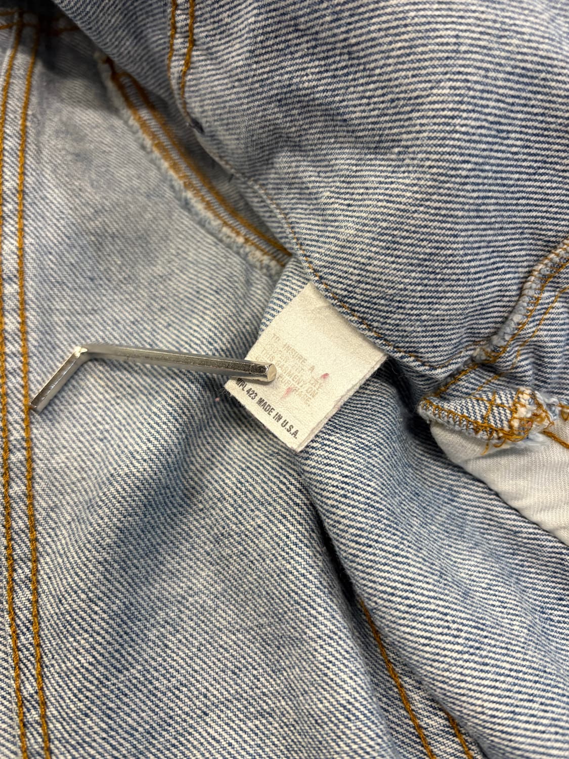 80s Levis 미제 데님 트러커 재킷 상품이미지5