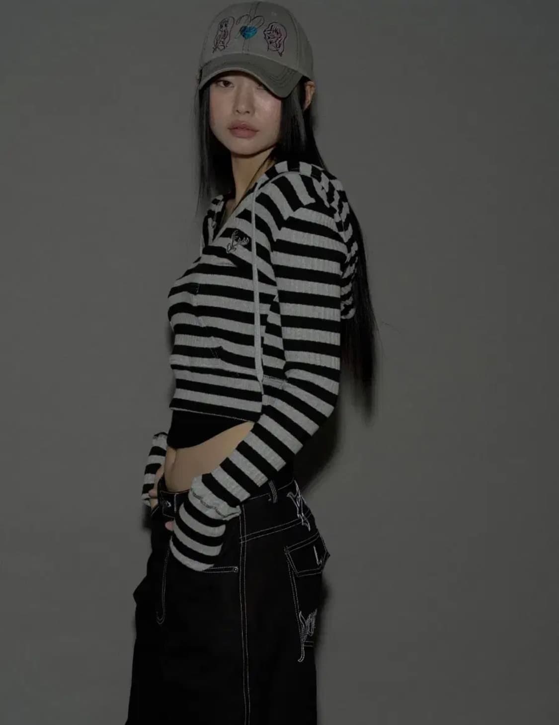 플리즈노팔로우 디어 후드 탑 상품이미지1