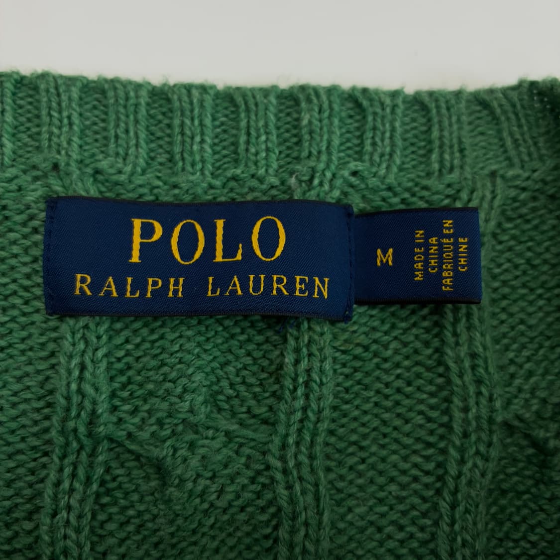 Polo  폴로 랄프로렌 자수 코튼 꽈배기 니트 상품이미지5
