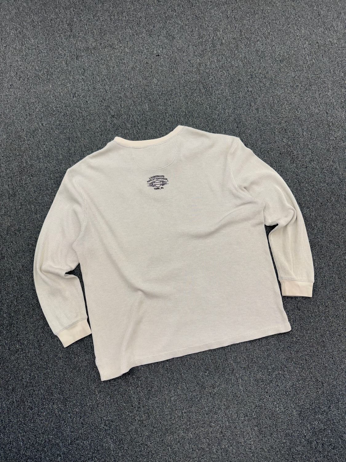 2XL)할리데이비슨 빈티지 자수 니트 헨리넥 롱슬리브 상품이미지7