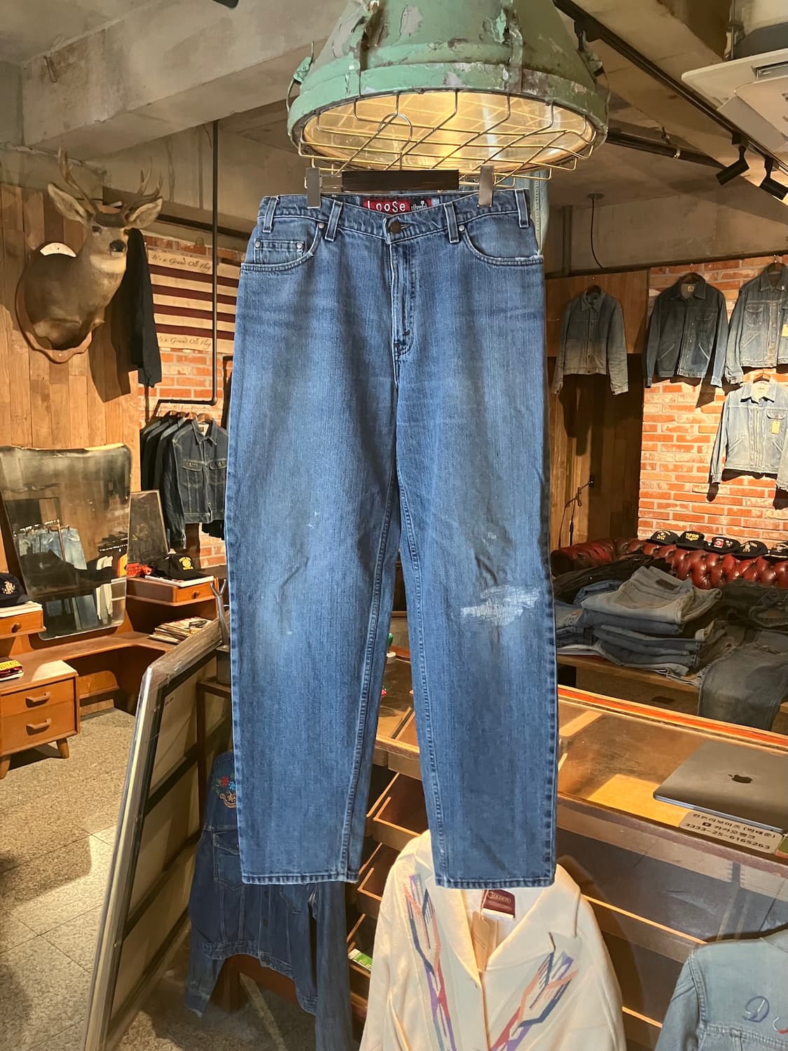 90s USA 빈티지 리바이스 실버탭 루즈핏 데님 팬츠 상품이미지1