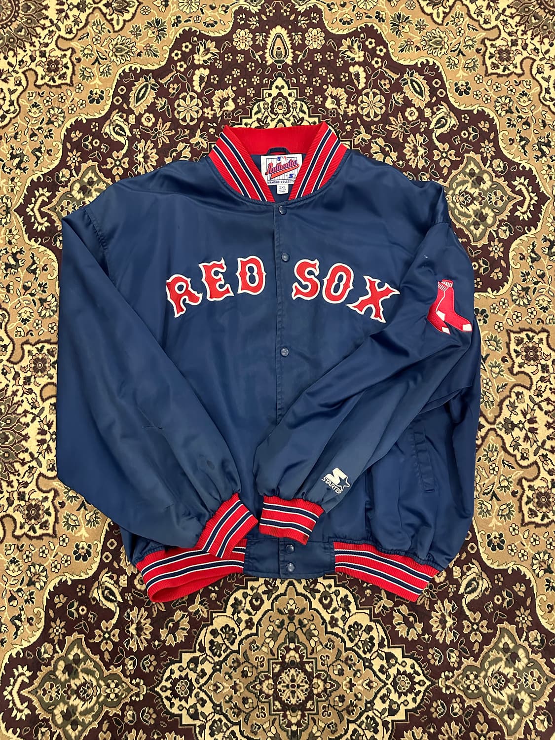 3XL)스타터 보스턴 레드삭스 사틴자켓 상품이미지1