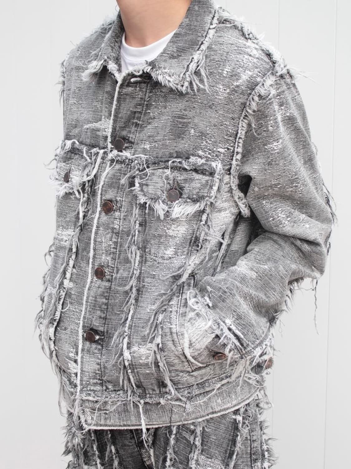 새상품 TAAKK 3rd 데님자켓 케미컬블랙 2size 상품이미지1