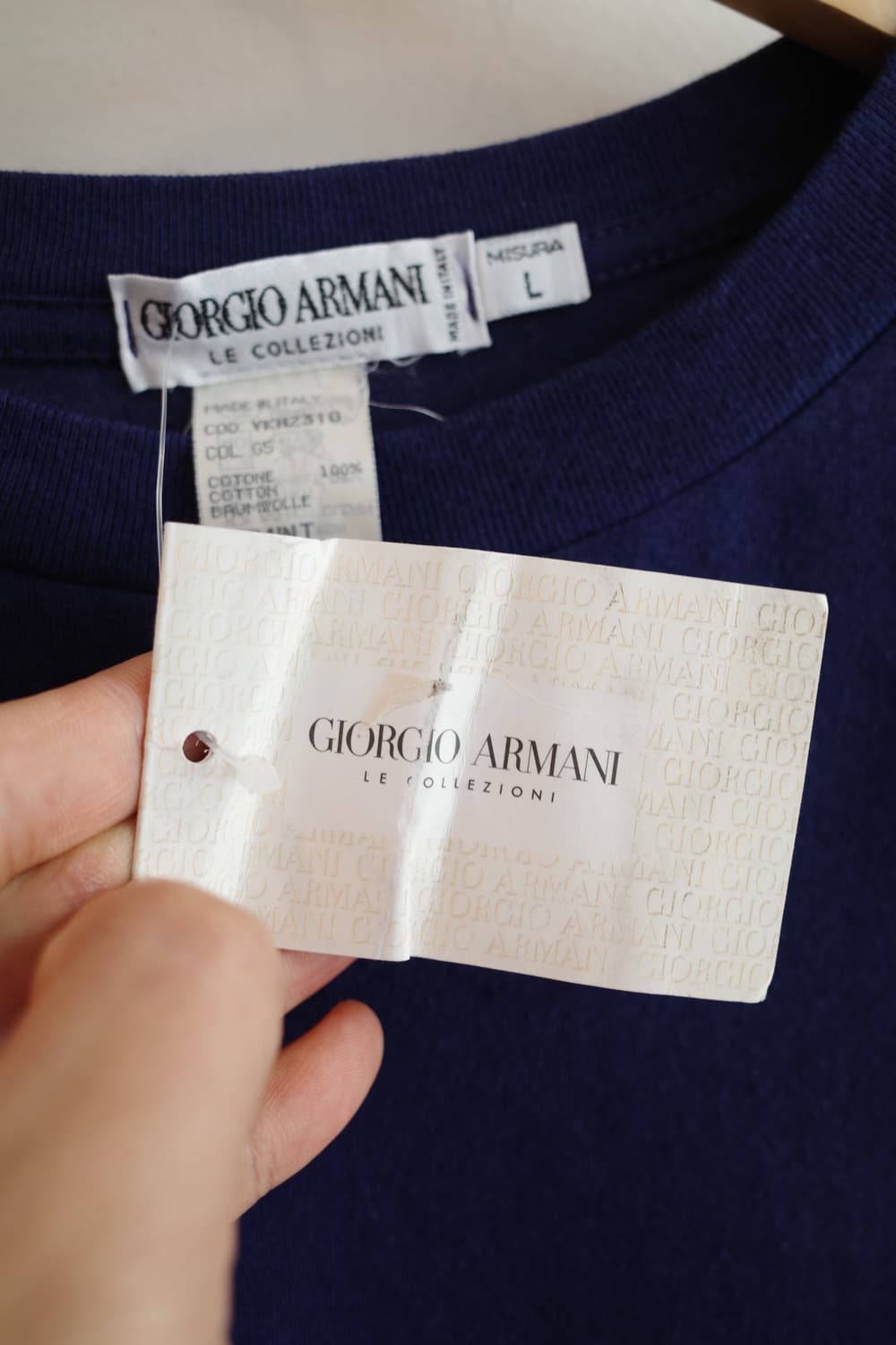 GIORGIO ARMANI 로고 티셔츠 (MADE IN ITALY) 상품이미지4
