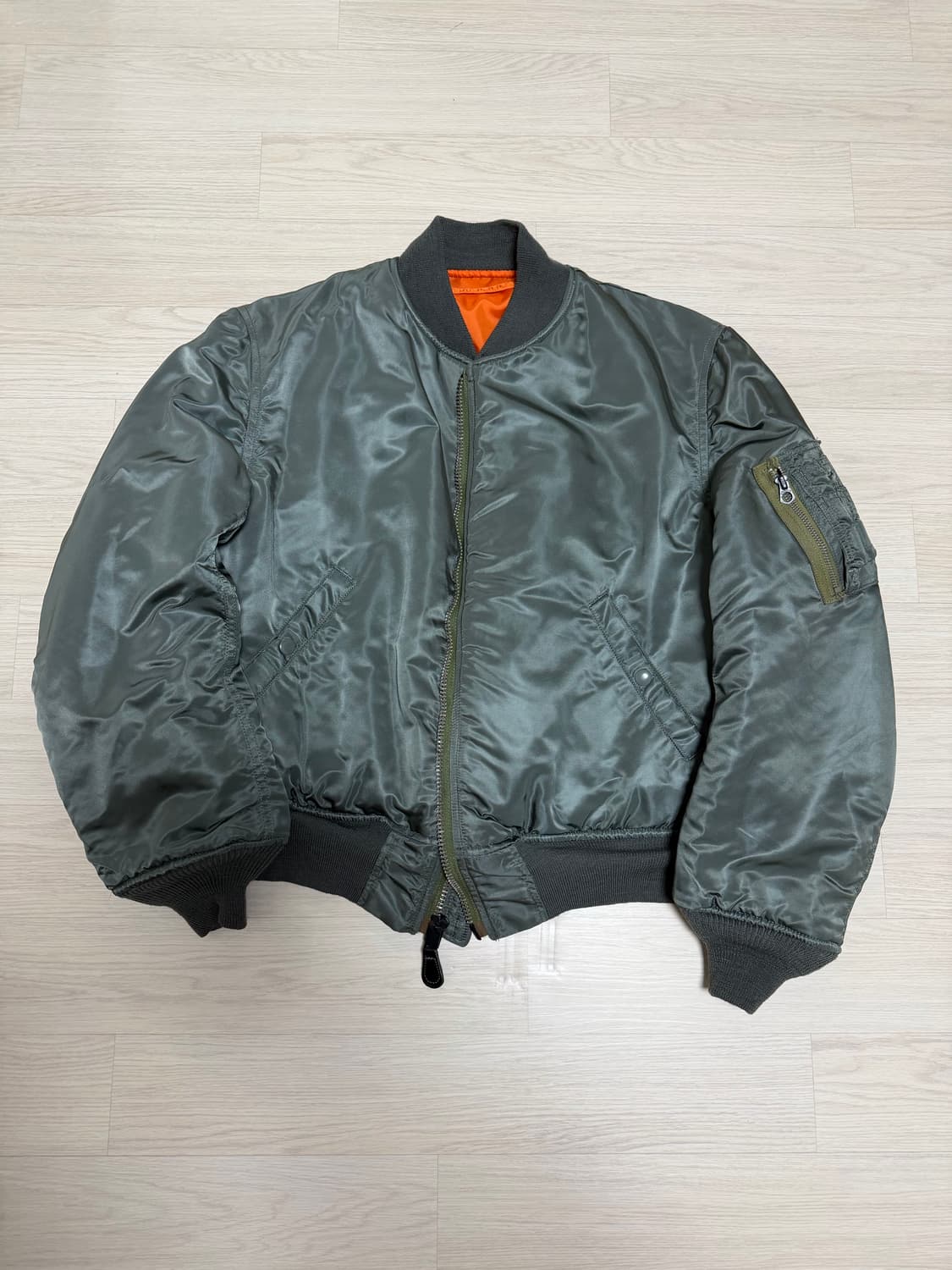 60s 오리지널 플라이트 미공군 ma-1 항공자켓 L 상품이미지1