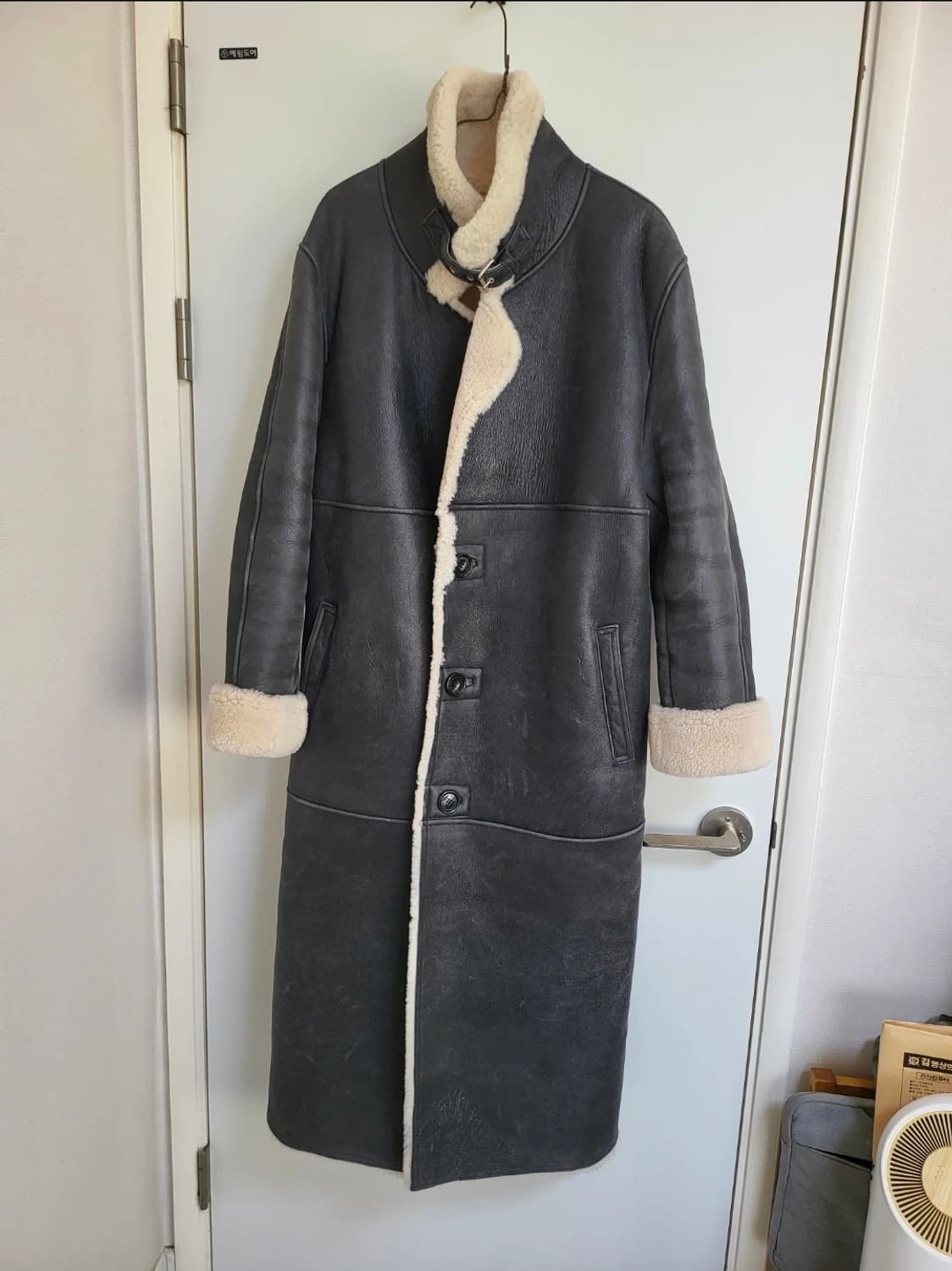 인스턴트펑크 램스킨 리얼 무스탕 코트 1사이즈 상품이미지1