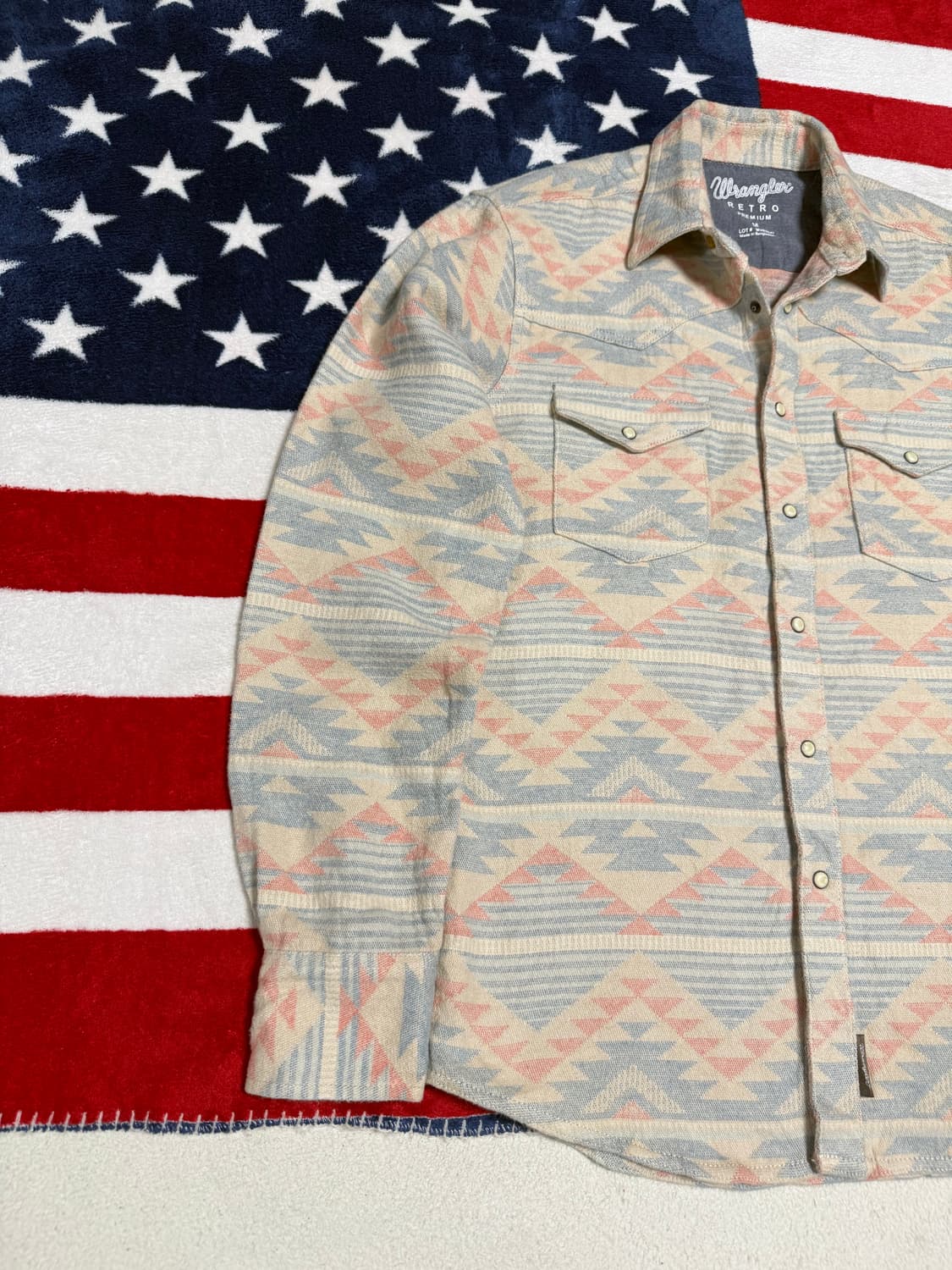 랭글러 웨스턴셔츠 Wrangler western pattern shirt 상품이미지2