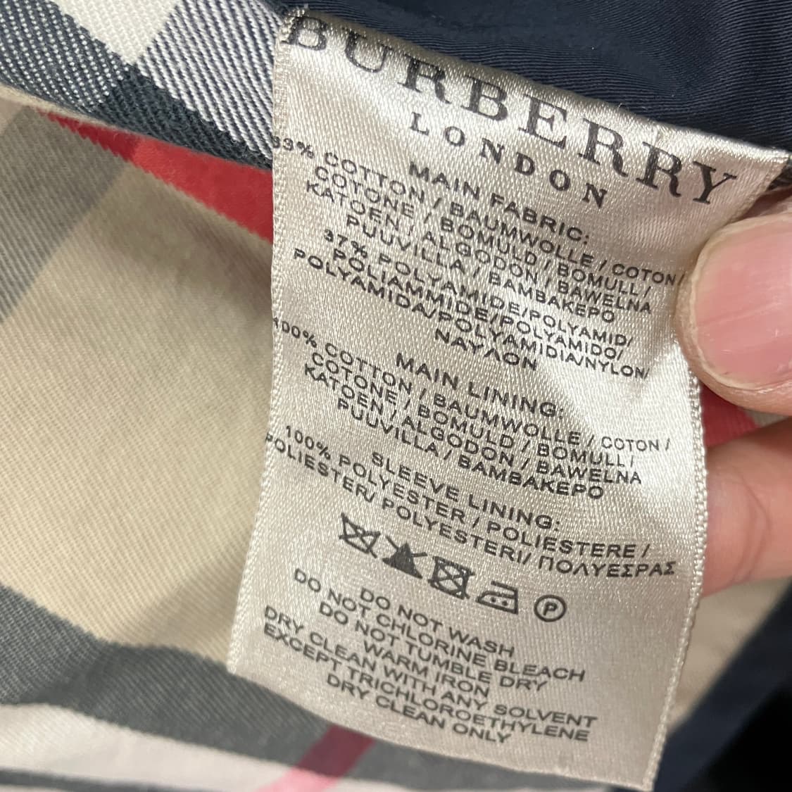 버버리 런던 네이비 맥코트  상품이미지10