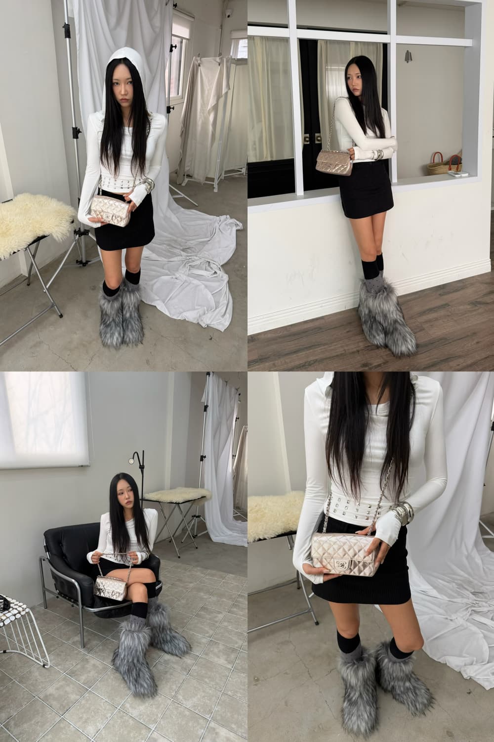 샤넬 클래식 뉴미니 메탈릭핑크 플랩백 상품이미지2