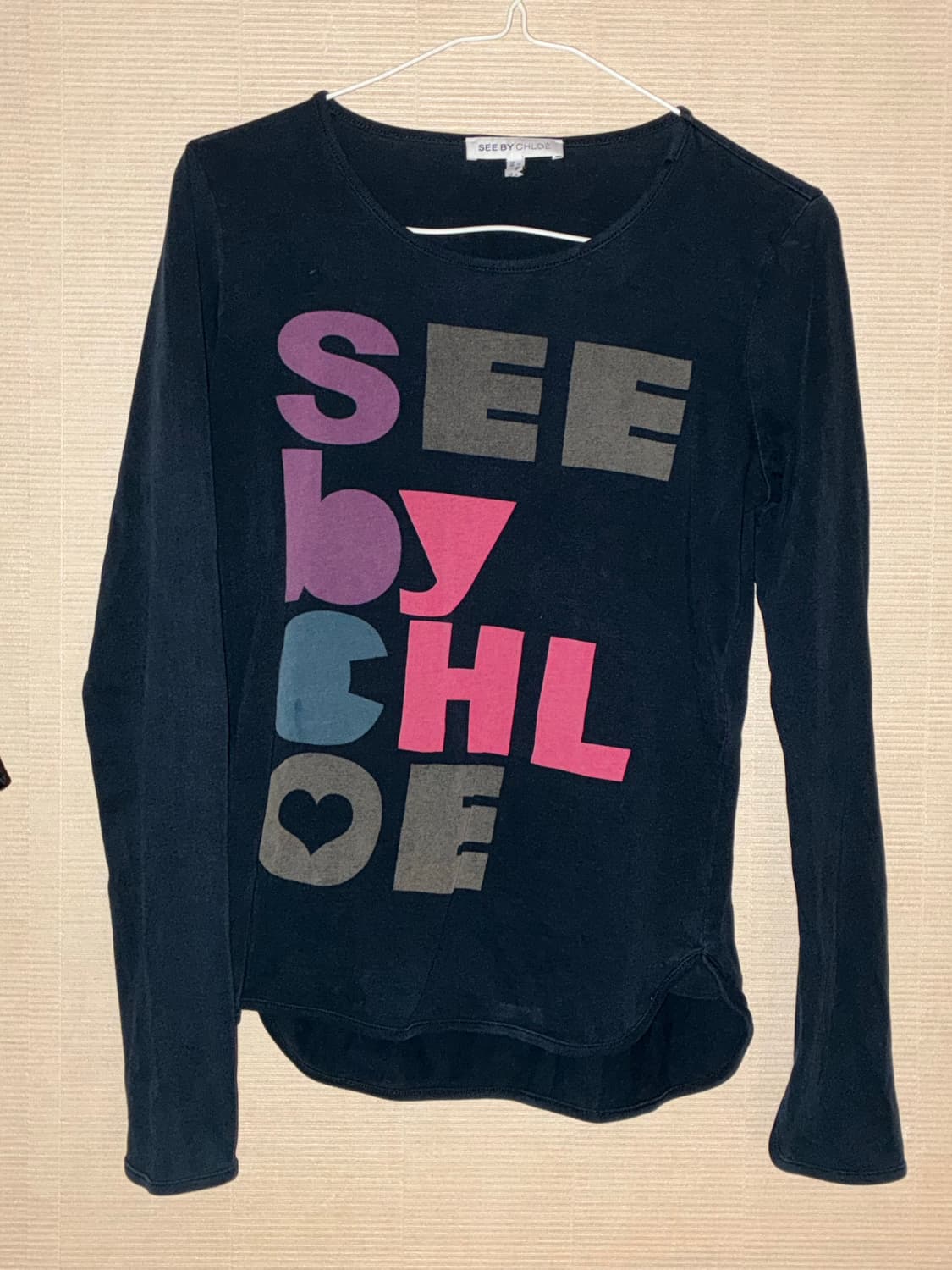 See by chloe 씨바이 끌로에 딱붙 긴팔티 갸루 유넥  상품이미지1