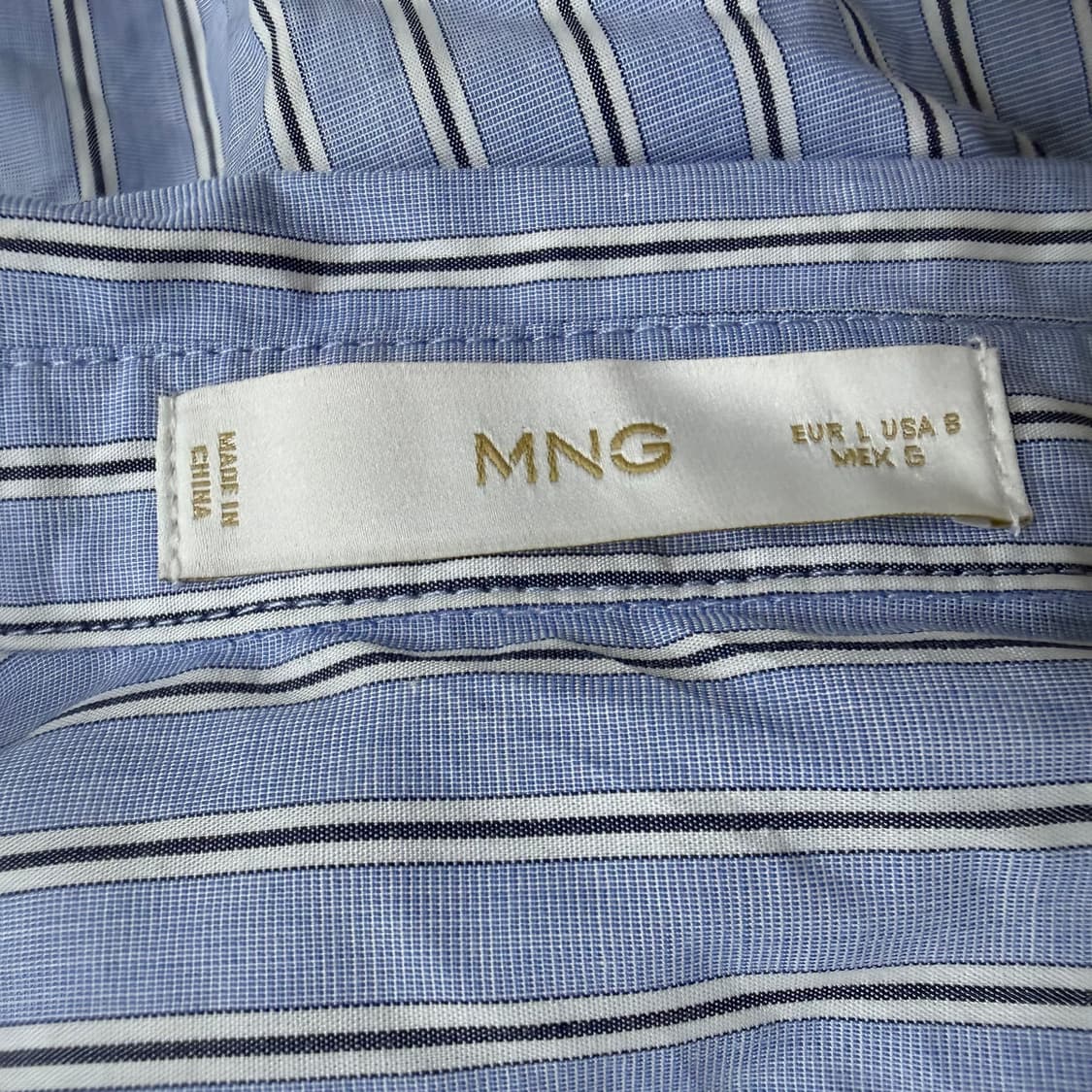 S MNG 스트라이프 원피스 셔츠 0319T 상품이미지3