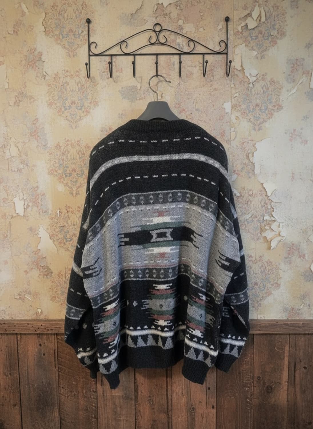 Meredith 패턴 스웨터 빈티지 2XL 상품이미지2