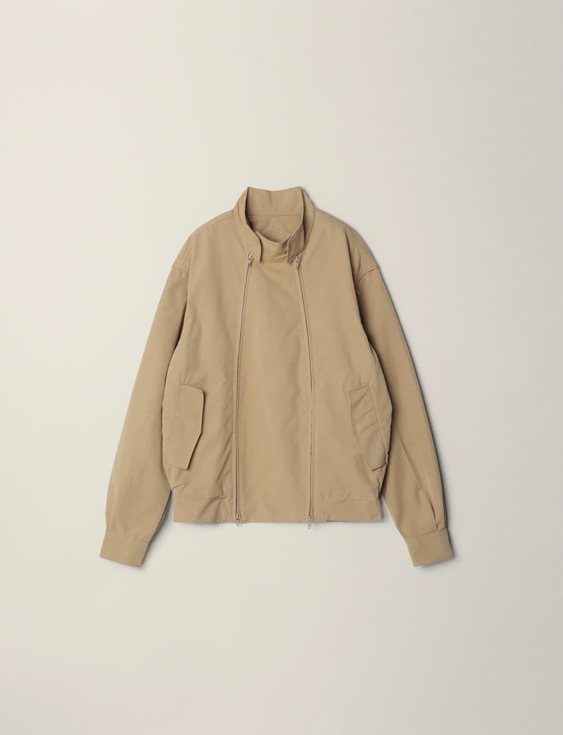 누마레ee DOUBLE ZIP 해링턴 자켓 베이지 상품이미지1