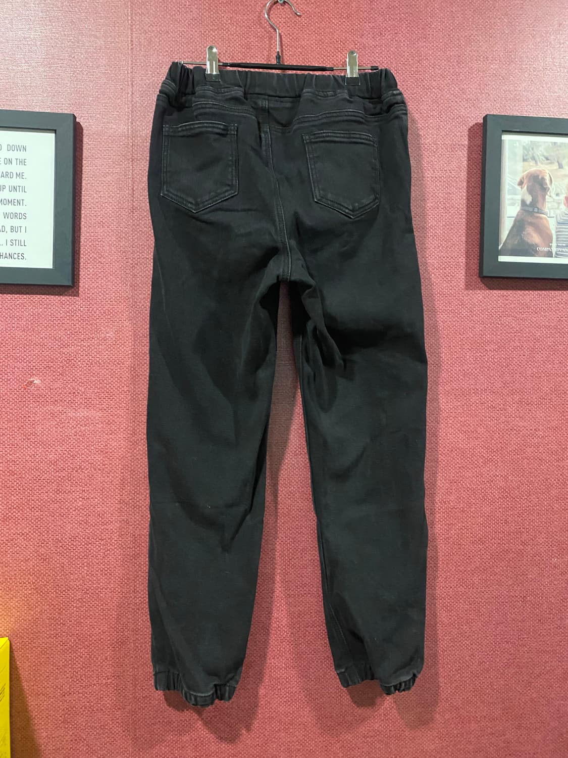 블랙 조거 팬츠(밴딩) 상품이미지4