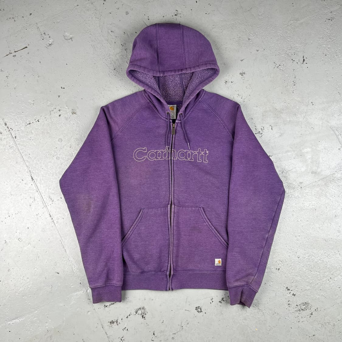 빈티지 칼하트 플리스 래글런 후드집업 상품이미지1