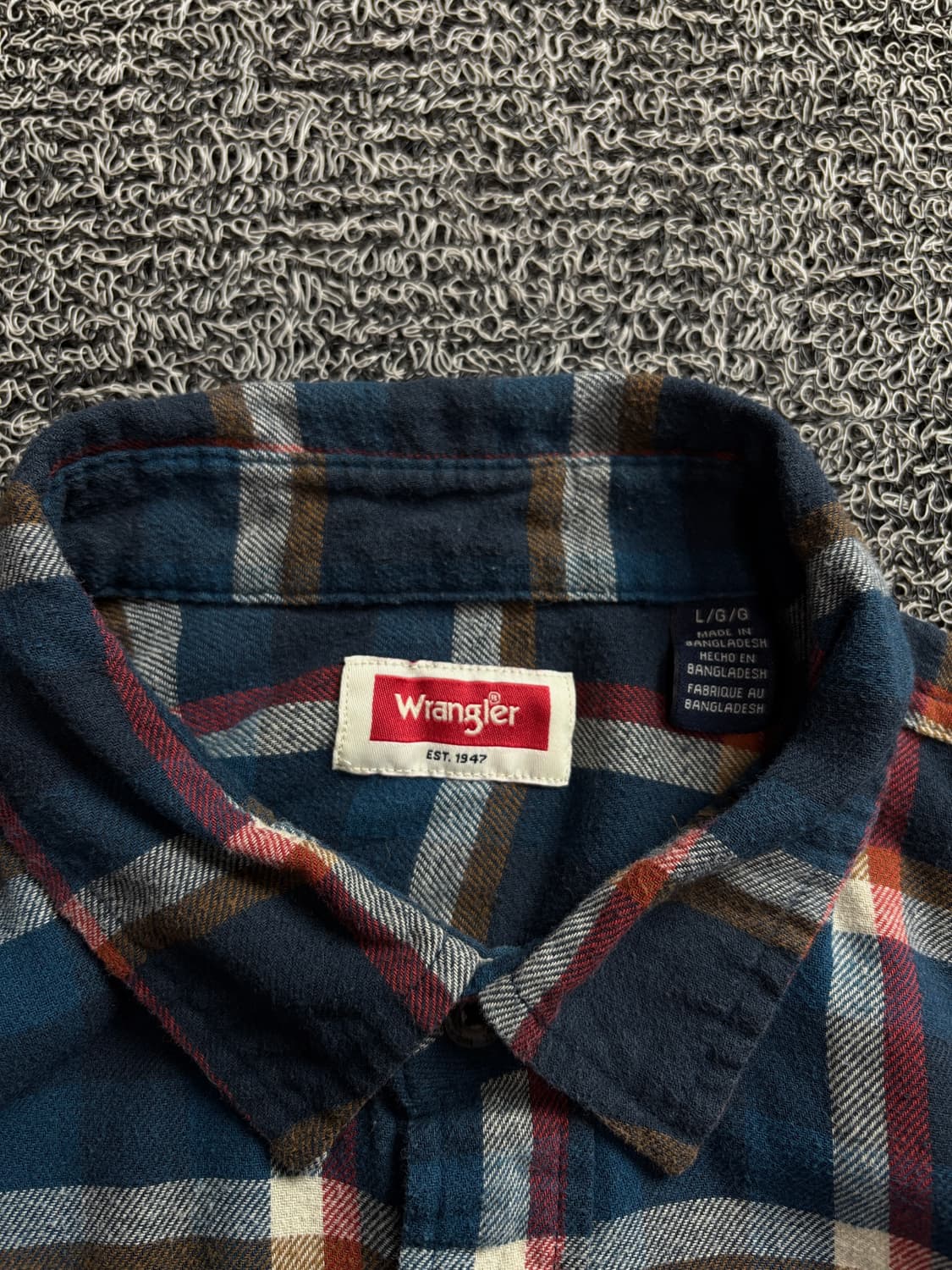 랭글러 USA 아메리칸 플란넬 체크 웨스턴 셔츠 1736 상품이미지3