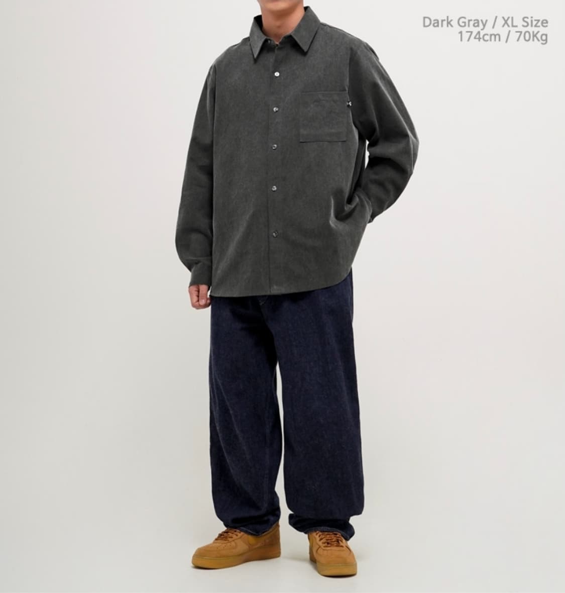 (L)퍼스텝 피그먼트 루즈핏 셔츠 상품이미지6