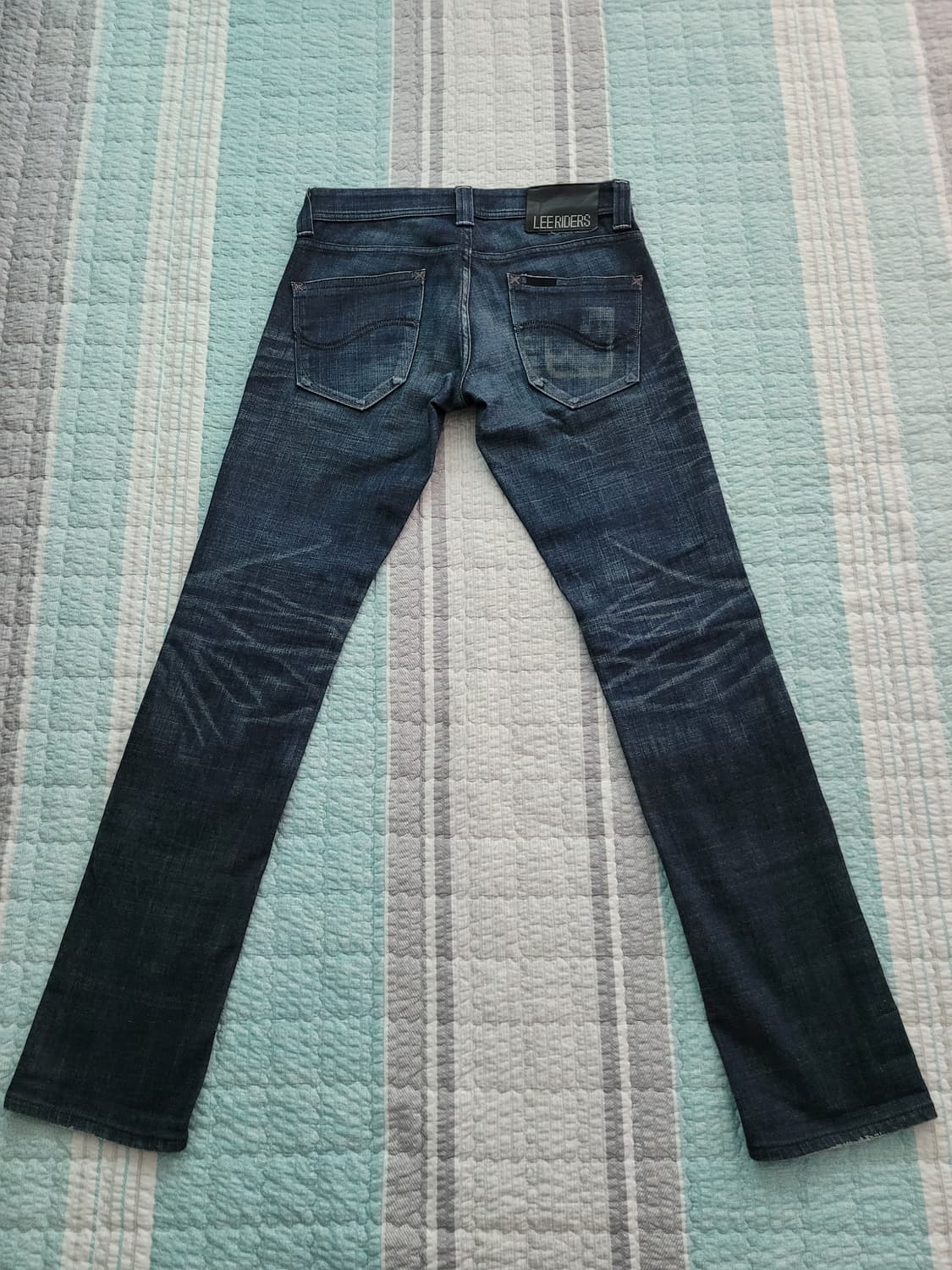  재팬 리 블랙라이더 블랙스티치 LEE Riders 다크블루 스판슬림진  상품이미지6