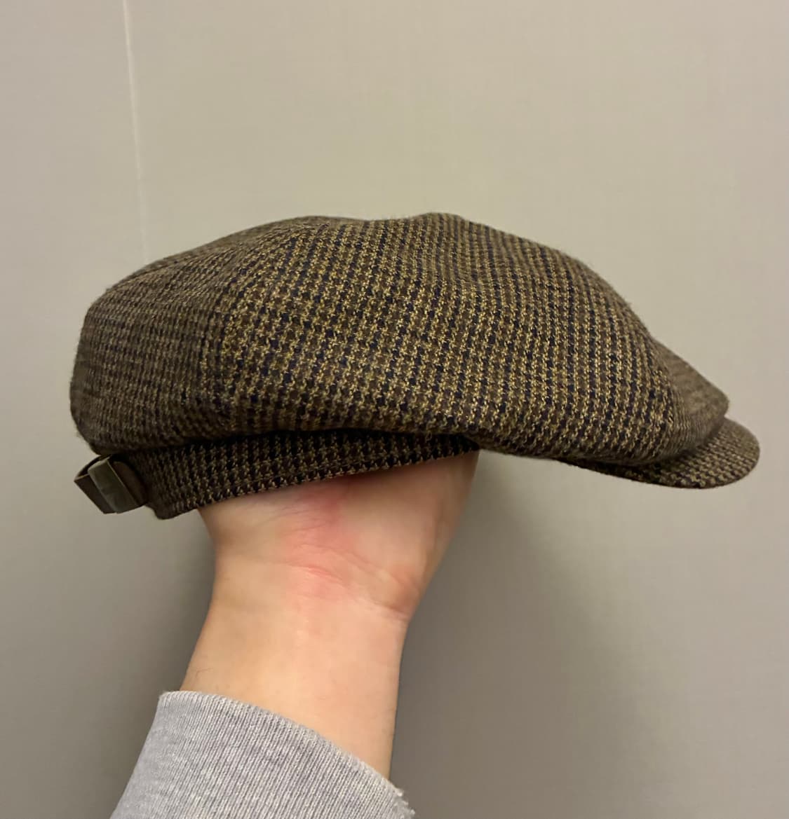 (F)와일드브릭스 하운드투스 체크 뉴스보이캡 헌팅캡 브라운 상품이미지4