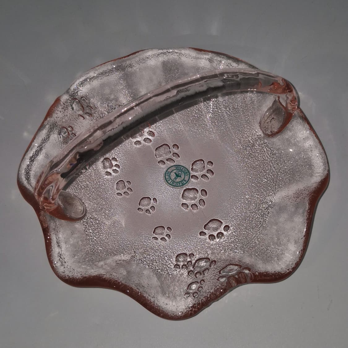 90s 오타루 핸드블로운 발자국 러플 바구니 상품이미지7