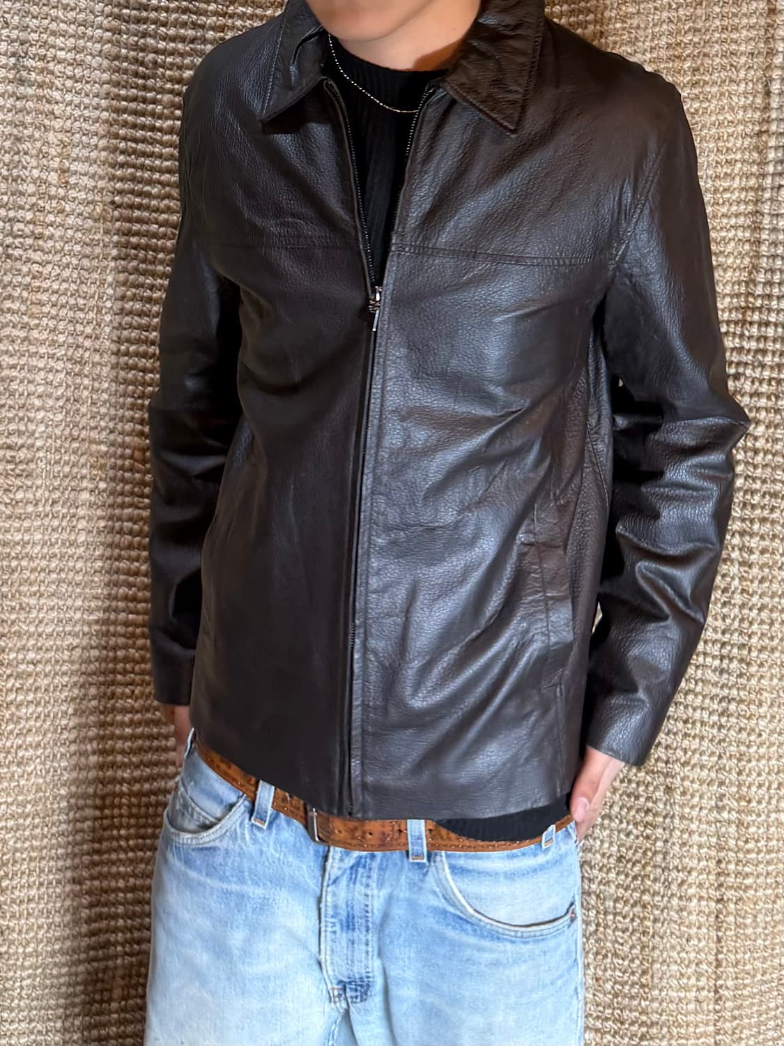 빈티지 양가죽 레더자켓 상품이미지1