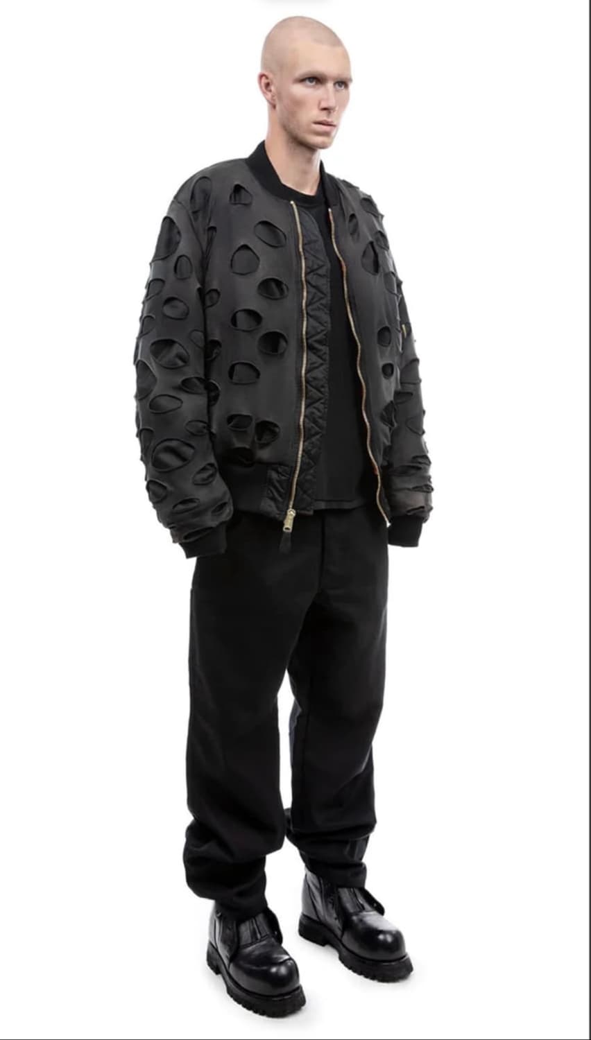 알렉산더 디제노바 디스트레스드 봄버 2 상품이미지9