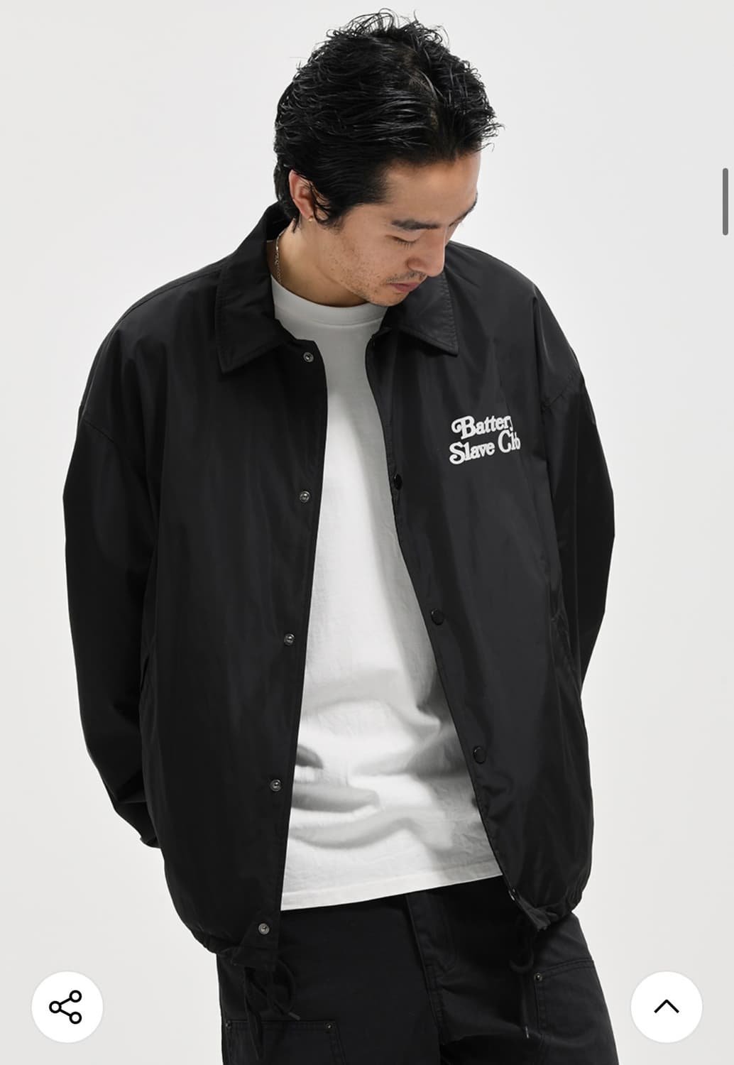 엑스트라오디너리 B.S.C 코치자켓 블랙 M 사이즈 판매합니다! 상품이미지1