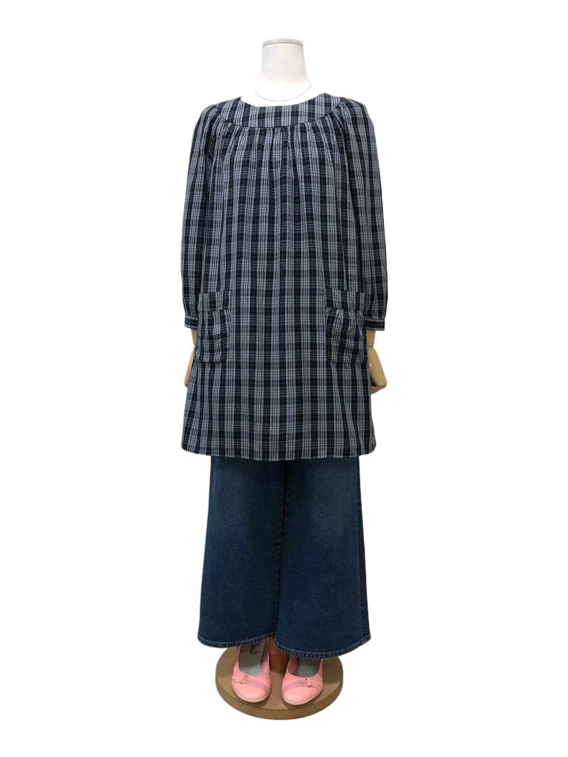 A.P.C. 아페쎄 체크 원피스 상품이미지3