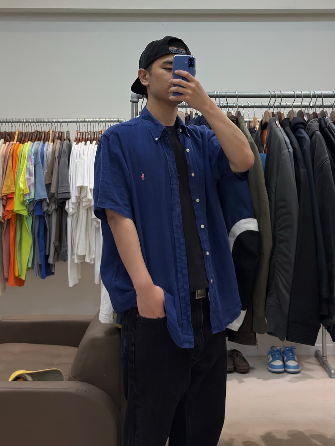 폴로 랄프로렌 린넨 반팔 셔츠 상품이미지8