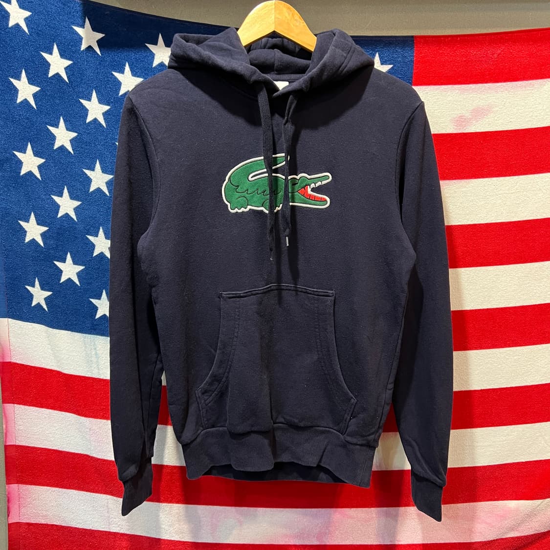 라코스테 네이비 후드티 상품이미지1