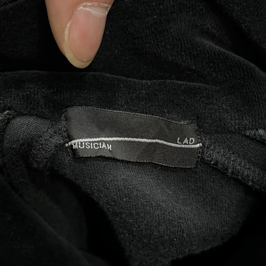  라드뮤지션 배색 벨벳 집업 y14316 상품이미지6