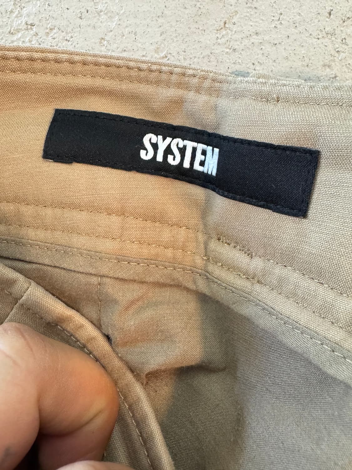 시스템옴므 코튼 팬츠 베이지 31 상품이미지4