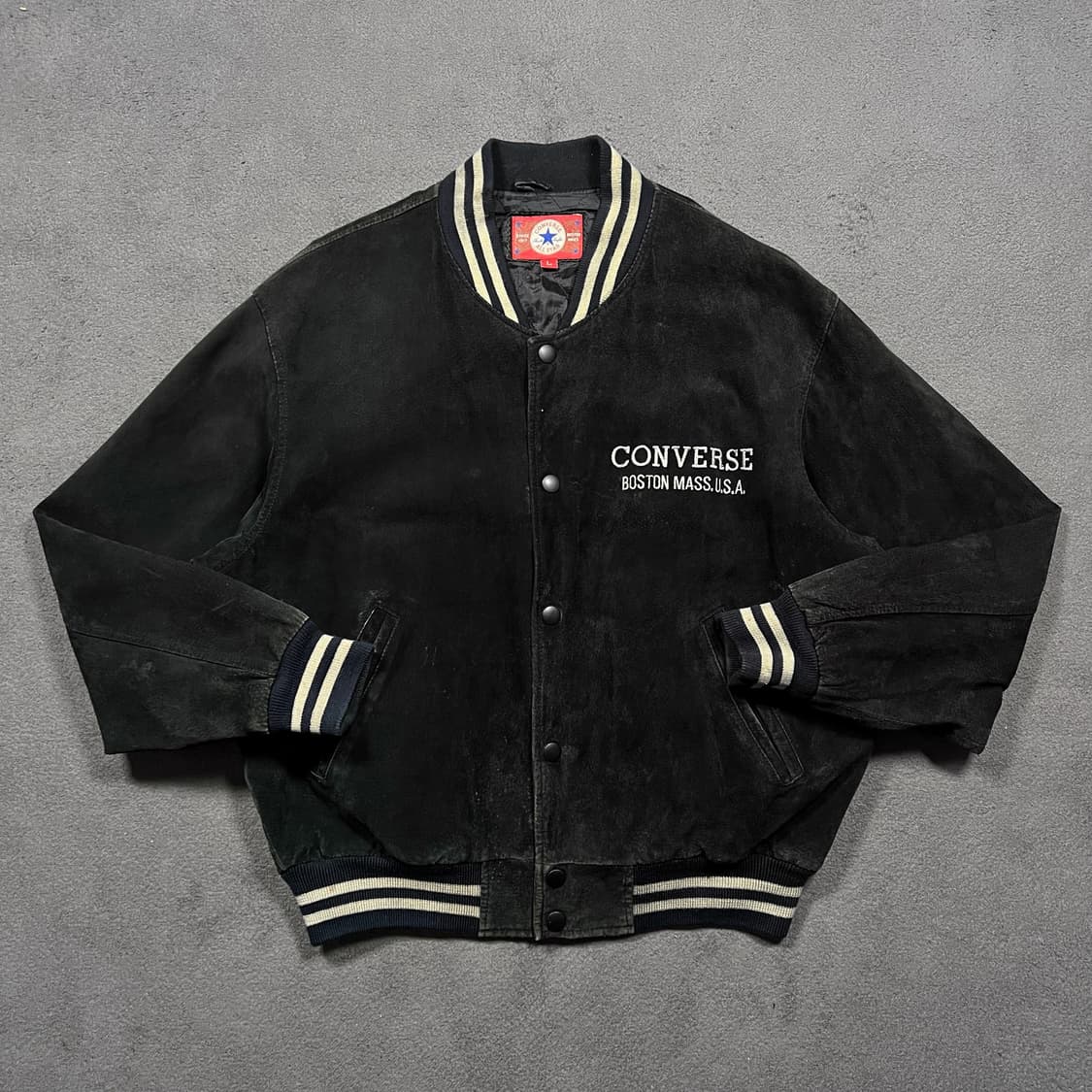 90's 컨버스 돈피 바시티 자켓 상품이미지2