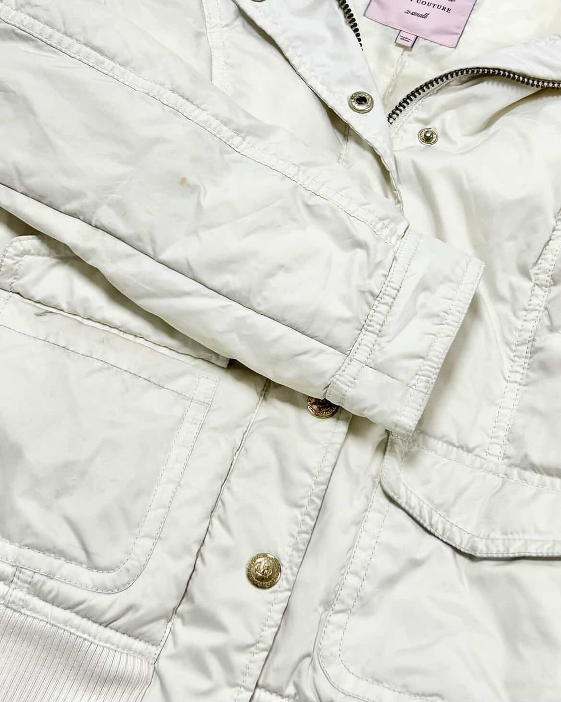 쥬시꾸뛰르 크림 누빔자켓 상품이미지10