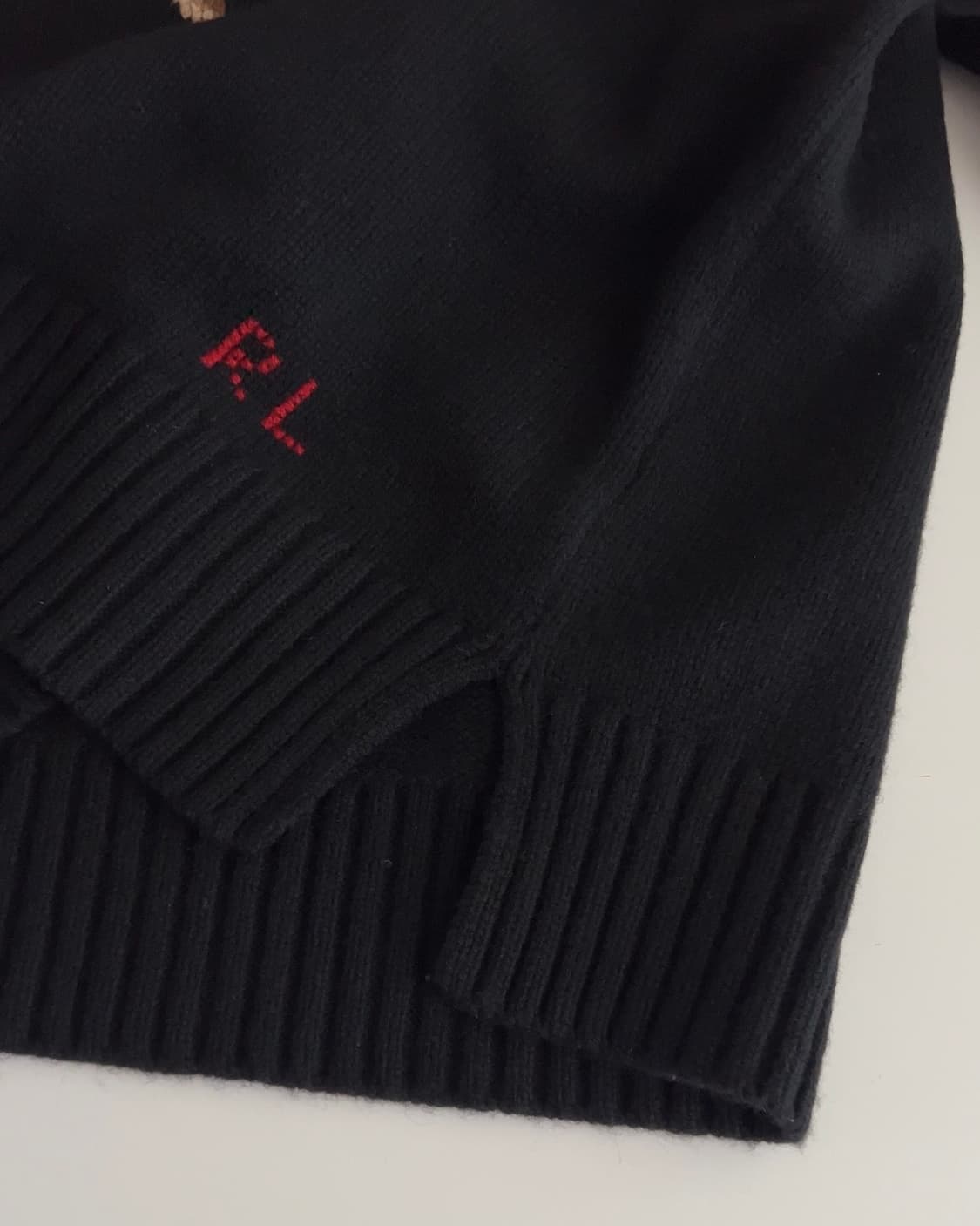 폴로 랄프로렌 턱시도 베어 울 니트 L 상품이미지7