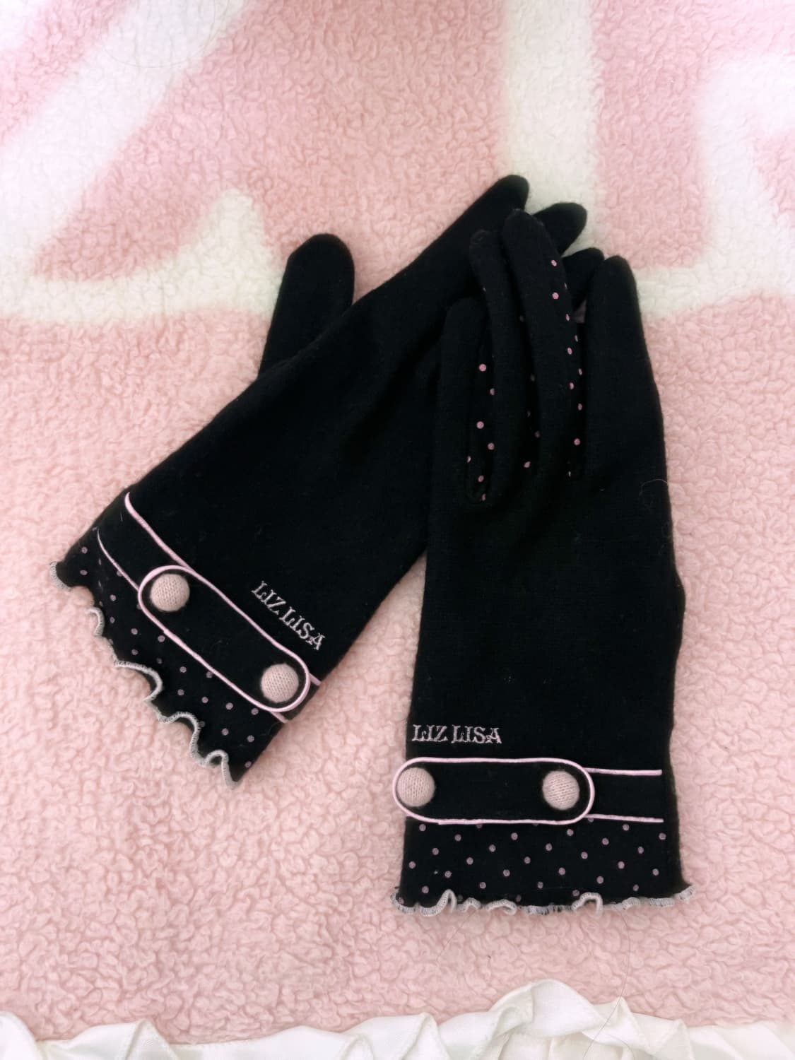 Lizlisa pink dot gloves 상품이미지1