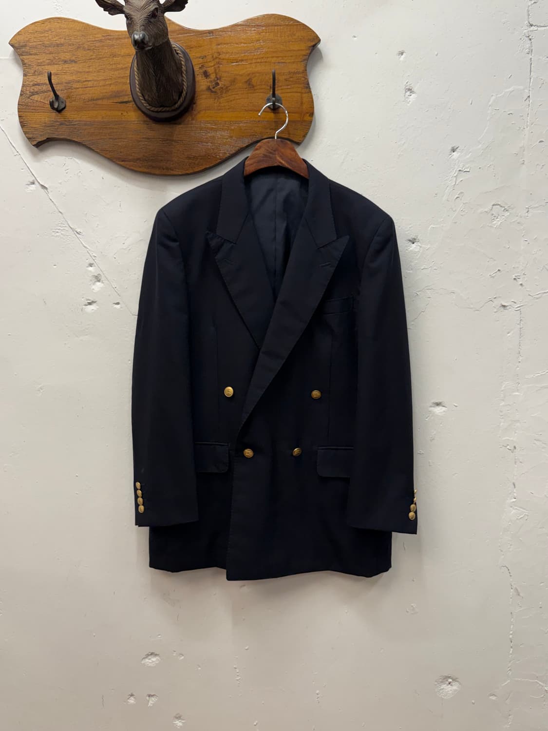 L) Burberrys Wool & Mohair Gold Button D 상품이미지2