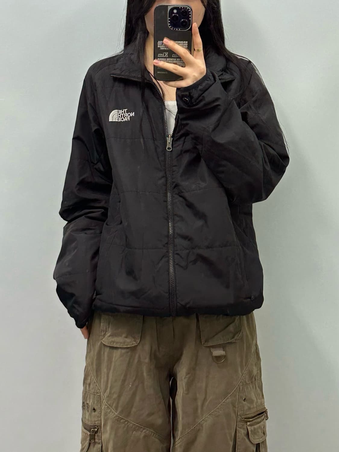 노스페이스 블랙 경량 패딩 자켓 상품이미지1