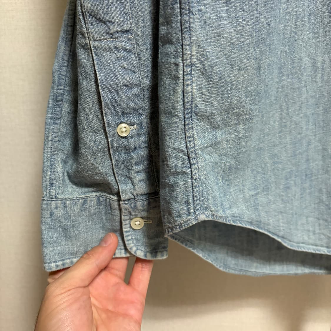 폴로 랄프로렌 데님 셔츠 / 연청, S 상품이미지6