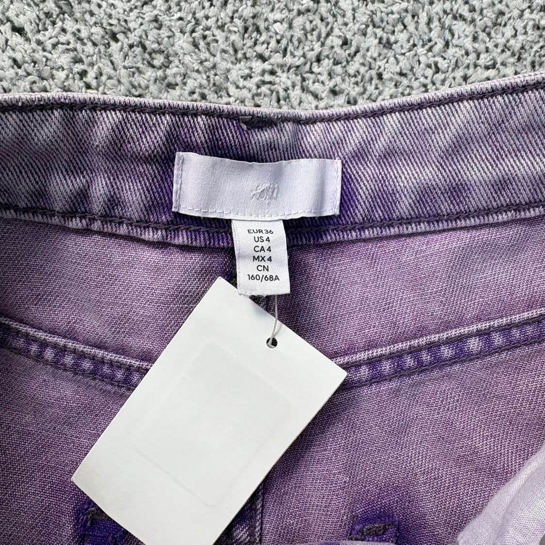 새상품 H&M 여성 피그먼트 데님 팬츠 0325J 상품이미지4