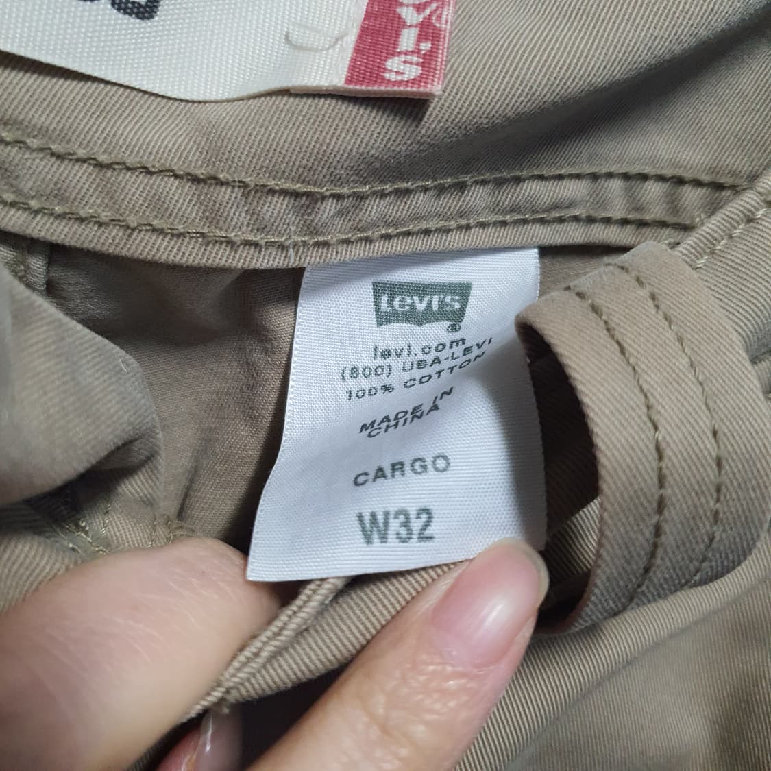 리바이스 베이지 카고 반바지 워크팬츠  상품이미지6