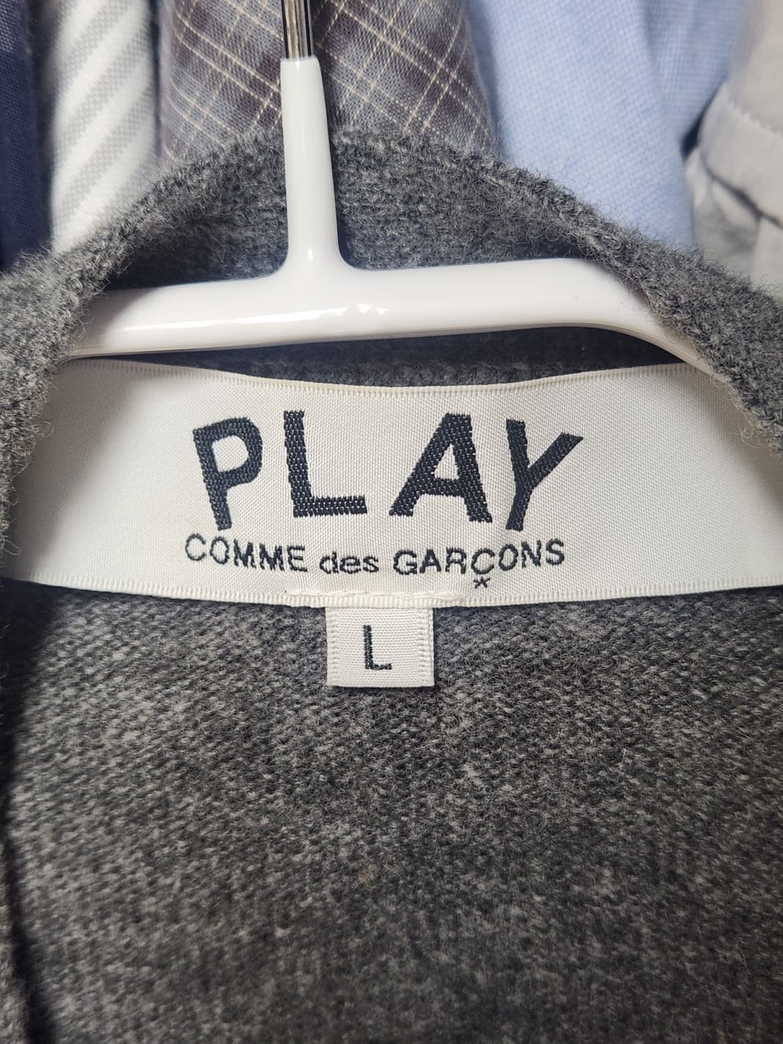 꼼데가르송 가디건 그레이 L 새상품급 상품이미지4
