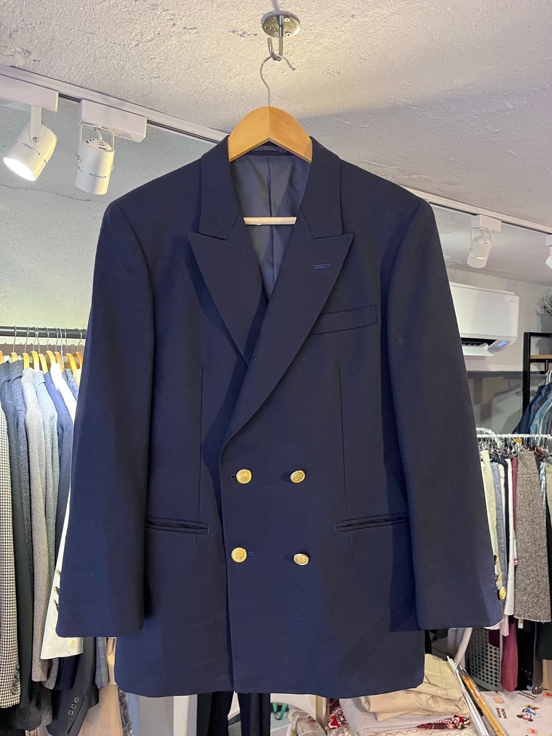 제이프레스 더블브레스티드 금장 트윌 자켓 상품이미지1