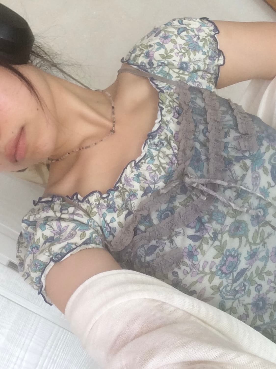 빈티지 IIMK 레이스 뷔스티에 레이어드 원피스 상품이미지2