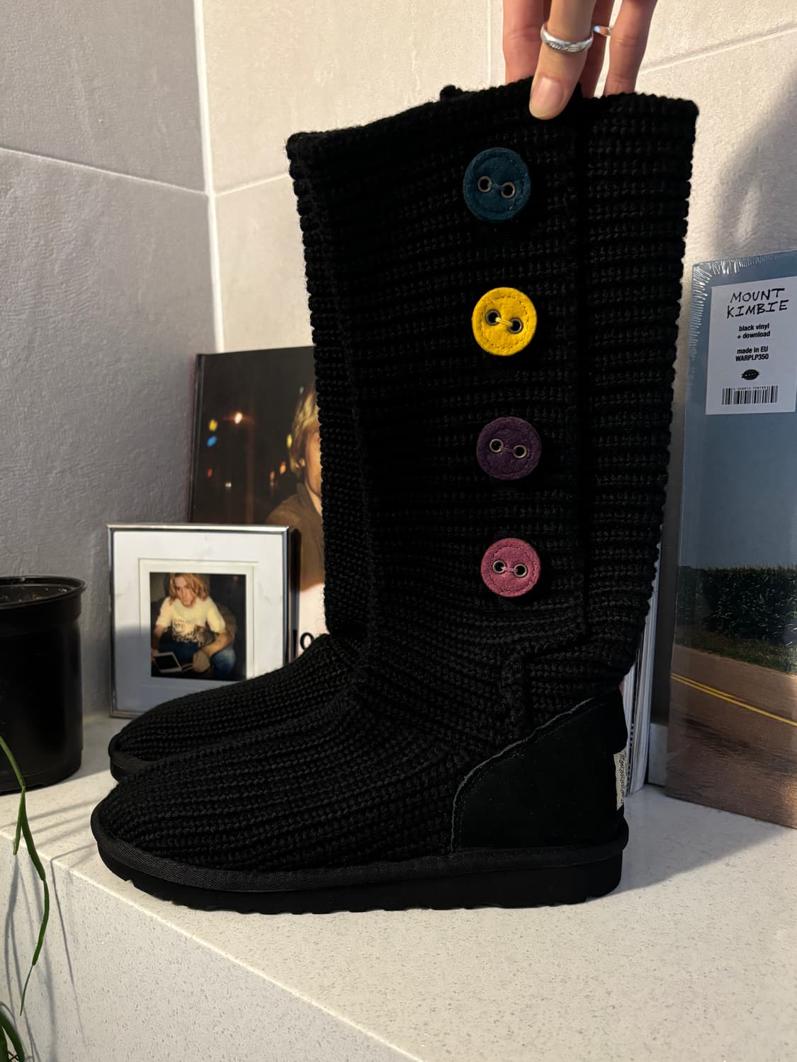 어그 버튼 니트 부츠 상품이미지2