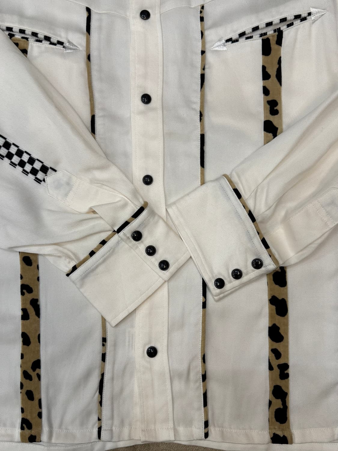 [L] 와코마리아 웨스턴 셔츠 롱 슬리브 화이트 상품이미지5