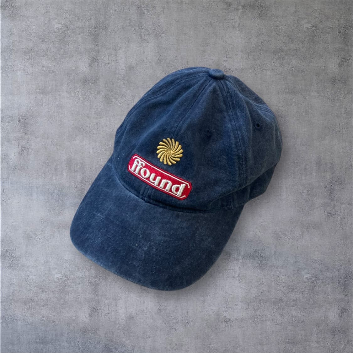 휴먼앤캣 네이비 컬러 파운드3 스턴 워시드 볼캡 상품이미지1